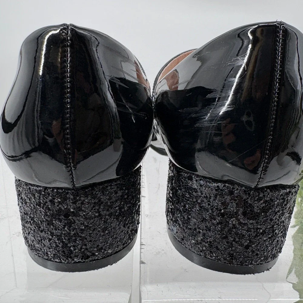Kelly & Katie Bethany Mary Jane Rhinestone Embellished Patent Pump Black 6 Youth